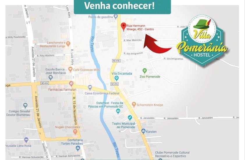 Hostel Villa Pomerânia Pomerode Esterno foto